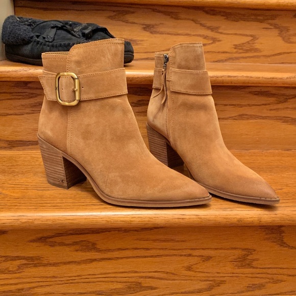 NIB Sam Edelman Leonia Suede Ankle Boots 7 $190 - Picture 3 of 16